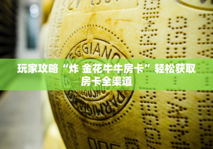 房卡必备教程“金花房卡充值方式”链接房卡在哪里获取