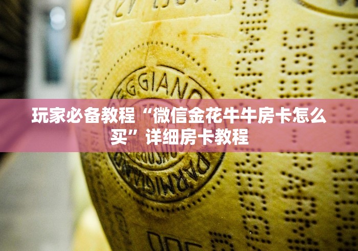 玩家必备教程“微信金花牛牛房卡怎么买”详细房卡教程