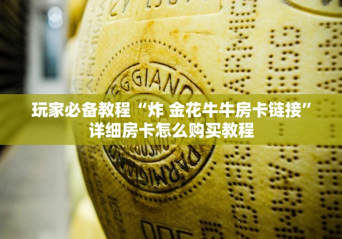 玩家必备教程“炸 金花牛牛房卡链接”详细房卡怎么购买教程